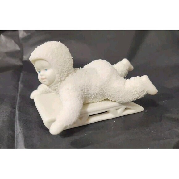 Dept 56 Snow Bunnies 3 Figures Baseball Skiing Sledding No Chips - Picture 13 of 14